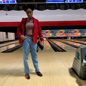 Blue Denim Mom Jeans